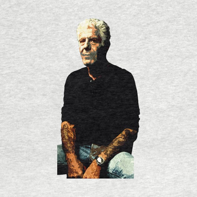 anthony bourdain by makram